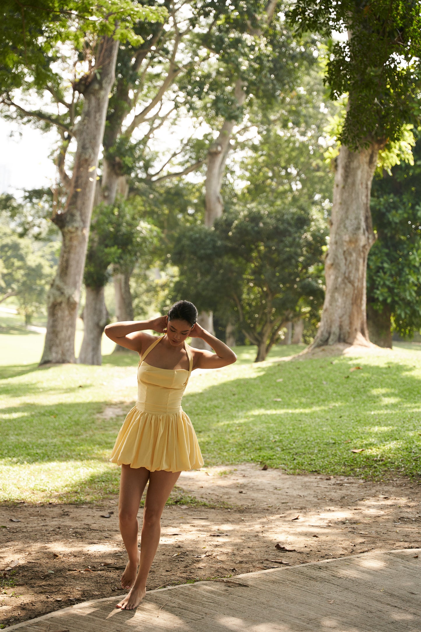 Coquette Corset Dress / Butter Yellow
